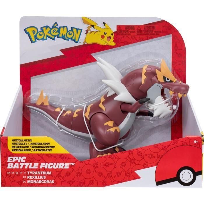 Figura - BANDAI - Pokémon legendario Rexilius - 30 cm, articulada, escala dibujos animados