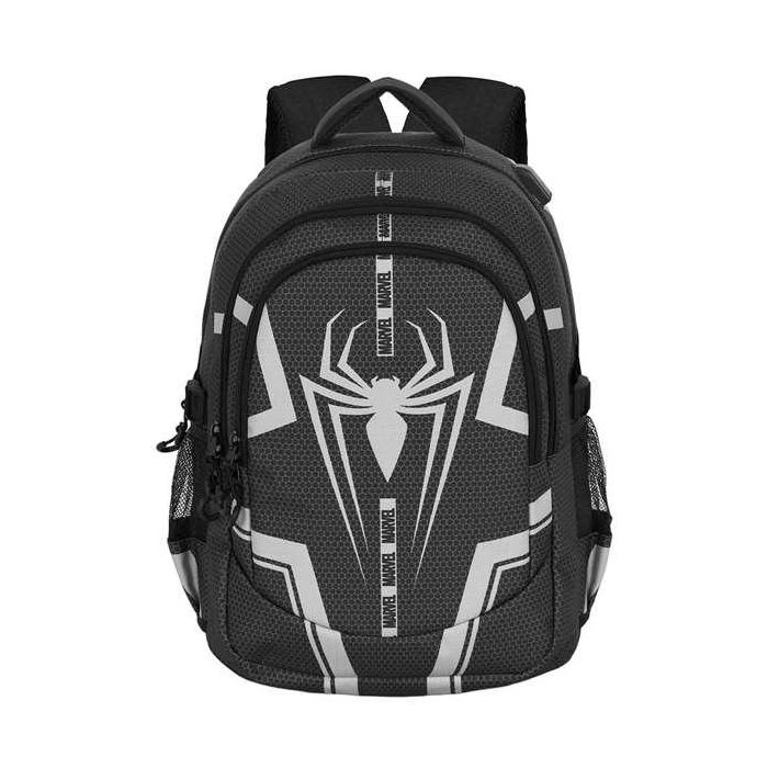 Karactermania Mochila Spiderman Run. Plus Fan Town 44x34x21 cm con 3 Compartimentos y Puerto USB