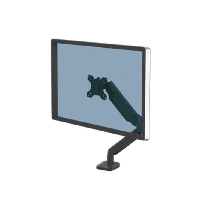 Fellowes 8043301 Brazo Soporte de Mesa para Monitor Individual Platinum Series Muelle a Gas Ergonómico hasta 32 pulgadas 8kg Negro VESA