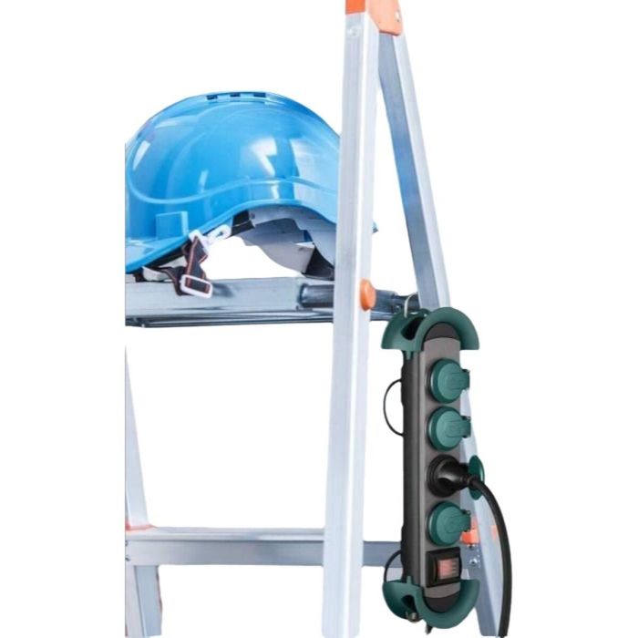 GAO AUC1708084368225 Regleta de enchufes IP44 resistente al agua y al polvo con cable de 3 m.