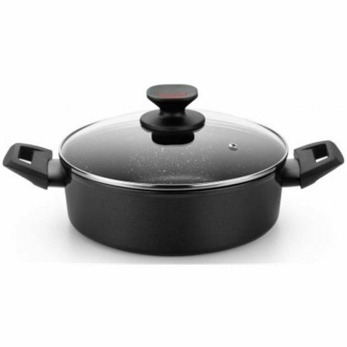 Cacerola Monix TITAN ROCK Ø 20 cm Negro Aluminio Forjado Cacerola Monix TITAN ROCK Ø 20 cm Negro Aluminio Forjado