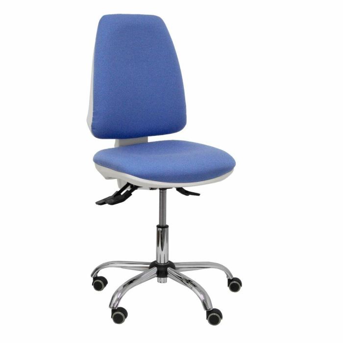 PIQUERAS Y CRESPO Silla Elche blanca asincro bali azul claro ruedas de parque PIQUERAS Y CRESPO Silla Elche blanca asincro bali azul claro ruedas de parque