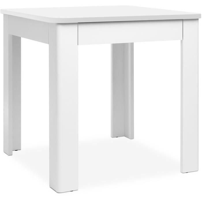 Mesa OSLO - Rectangular - 4 personas - 80 x 77 x 80 cm - Blanca 4 Mesa OSLO - Rectangular - 4 personas - 80 x 77 x 80 cm - Blanca 4