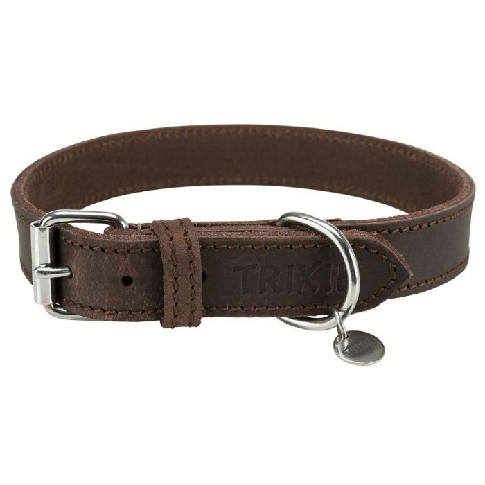 Collar para Perro Trixie Rustic Marrón oscuro M/L 42-48 cm