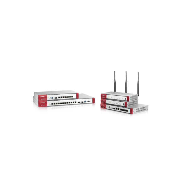Zyxel Firewall USG FLEX 100 | USGFLEX100-EU0111F | 900Mbit/s Firewall, 270Mbit/s VPN, 4 LAN/DMZ Ports, 1 WAN, 1 SFP, 1 USB 4