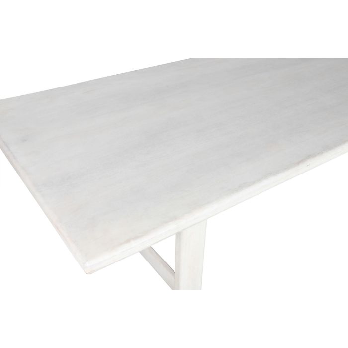 DKD Home Decor Mesa Comedor Moderno Blanco 213.4 x 96.5 x 76.2 cm Mango 1