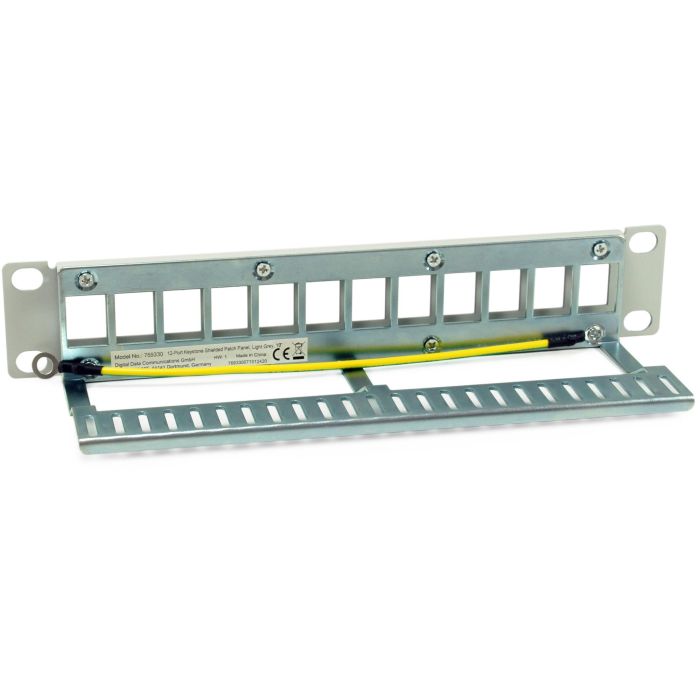 Equip Patchpanel 12x Cat6A 10" FTP 1HE Keystone Montage ws 1