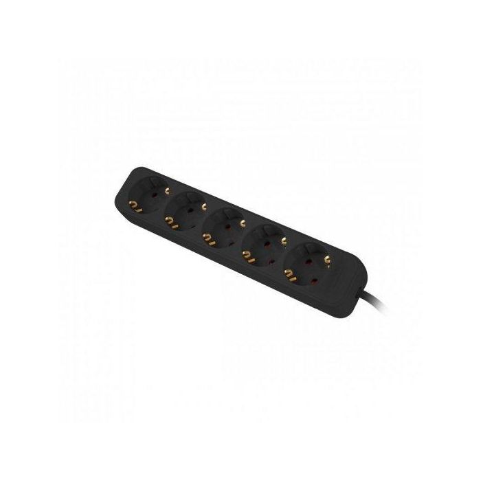Lanberg PS0-05F-0300-BK base múltiple 3 m 5 salidas AC Interior Negro Lanberg PS0-05F-0300-BK base múltiple 3 m 5 salidas AC Interior Negro