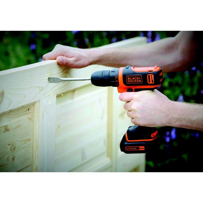 Black & Decker Destornillador Inalámbrico 10.8V, 2 Baterías Litio, Control de Torque 10 Posiciones y Caja 5