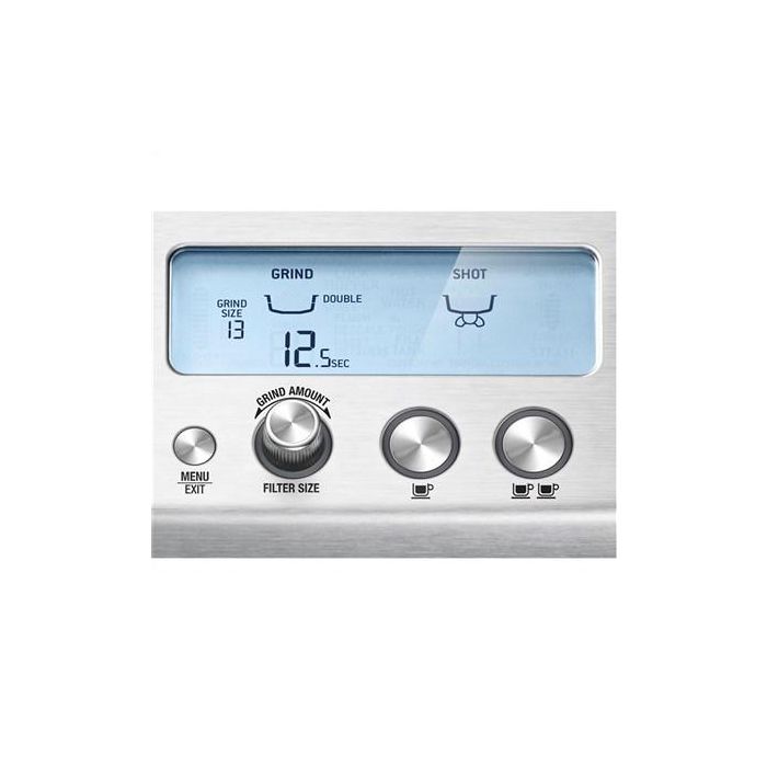 Sage Cafetera Espresso Manual con Molinillo Barista, 3 Segundos, Acero Inoxidable 12