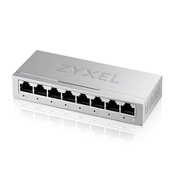 Zyxel GS-108BV5-EU0101F Switch de Red 8 Puertos Gigabit Ethernet (GbE) Mini Desktop, 16 Gbps, Eficiente Energéticamente Zyxel GS-108BV5-EU0101F Switch de Red 8 Puertos Gigabit Ethernet (GbE) Mini Desktop, 16 Gbps, Eficiente Energéticamente