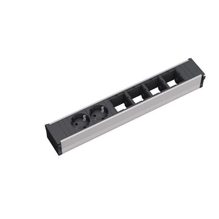 Bachmann CONI 6-way: 4x custom modules, 2x power socket outlet Bachmann CONI 6-way: 4x custom modules, 2x power socket outlet