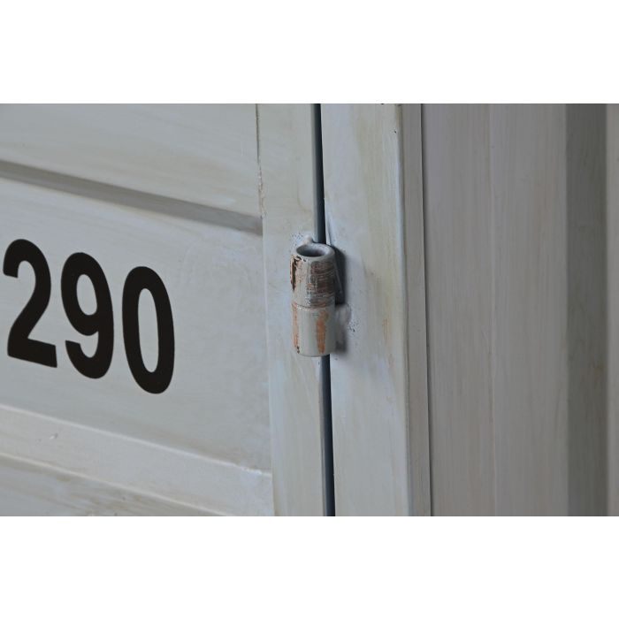 DKD Home Decor Estantería Vintage Contenedor Azul Celeste 44 x 168.5 x 87 cm Metal y MDF con 2 Puertas 5