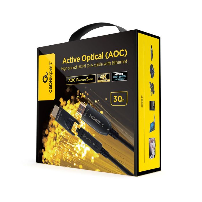 Gembird CCBP-HDMID-AOC-30M cable HDMI HDMI tipo A (Estándar) HDMI tipo D (Micro) Negro 2 Gembird CCBP-HDMID-AOC-30M cable HDMI HDMI tipo A (Estándar) HDMI tipo D (Micro) Negro 2