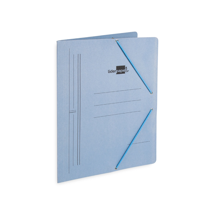 Liderpapel Carpeta Sencilla Folio Cartón Pintado Azul 4