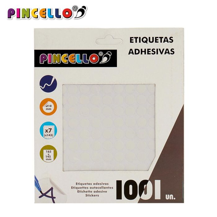 Etiquetas Adhesivas Diam 10Mm 7 Paginas Pincello (120 Unidades) 1 Etiquetas Adhesivas Diam 10Mm 7 Paginas Pincello (120 Unidades) 1