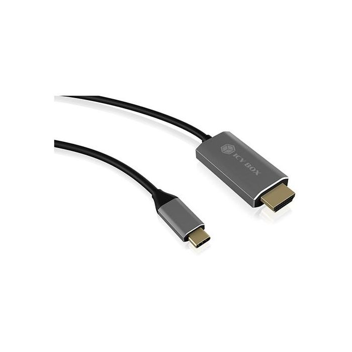 USB-C > HDMI (ST - ST) 1.8m 4K 60Hz ICY BOX Black 1