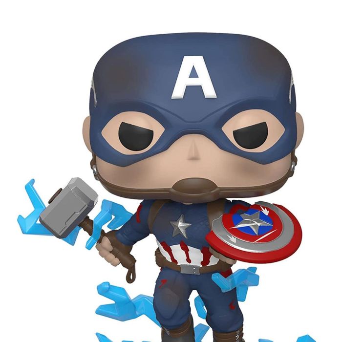 Funko Pop! 45137 Figura Vinilo Captain America con Mjolnir de Marvel Avengers: Endgame 3 Funko Pop! 45137 Figura Vinilo Captain America con Mjolnir de Marvel Avengers: Endgame 3