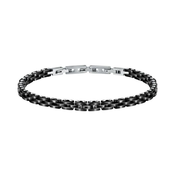 Pulsera Hombre Sector SAFR29 Plata Negro