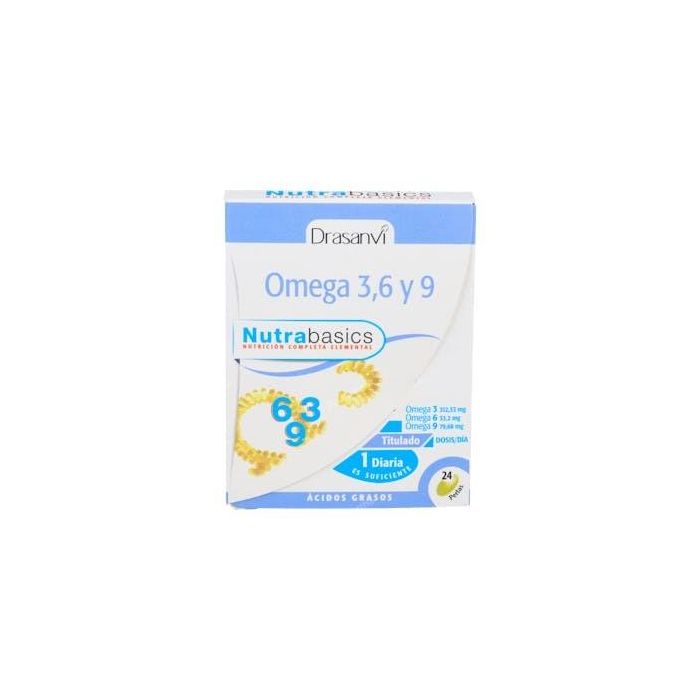 Nutrabasics Omega 3-6-9 Perlas 24u - Ácidos grasos para el colesterol