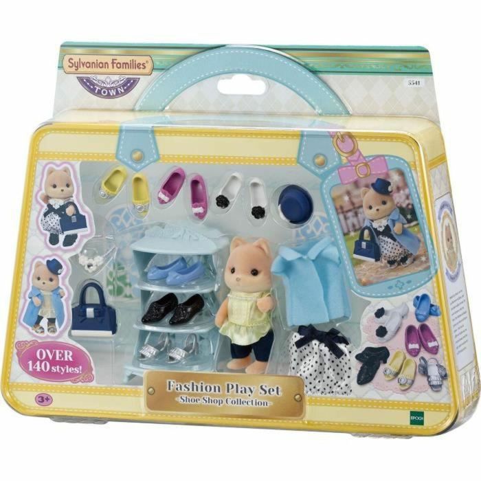 Sylvanian Families Moda y maleta de perro caramelo de hermana mayor para niños a partir de 3 años 1