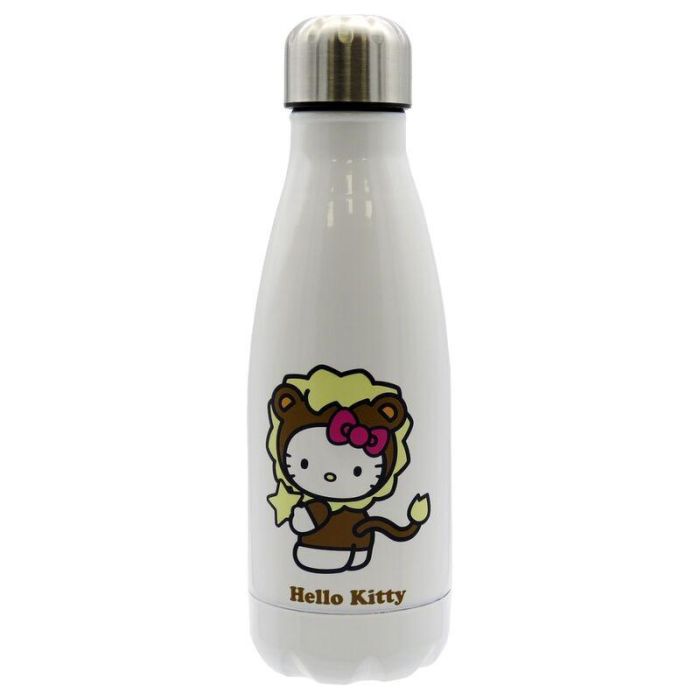 CYP BRANDS Botella de Agua Hello Kitty Acero Inoxidable 550ml - Aislamiento Térmico 12h Caliente/24h Frío, Antióxido