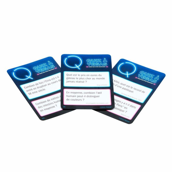 Juego de preguntas y respuestas Mattel Quiz à Vegas (FR) 2