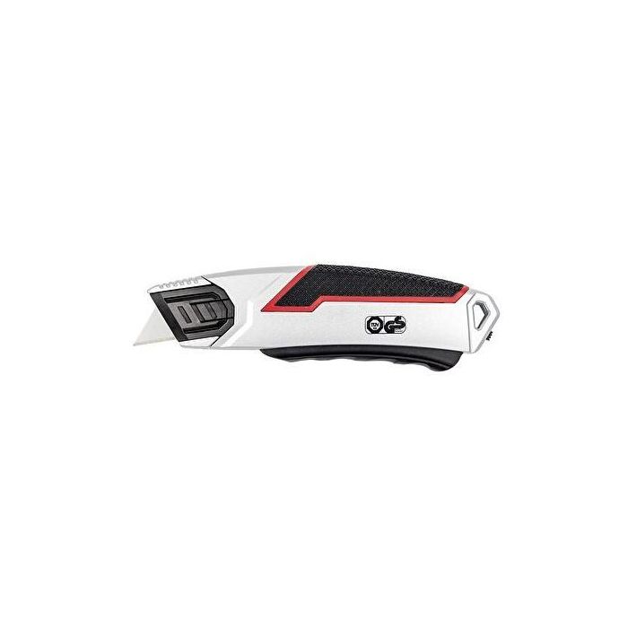 WEDO 78 837 Cutter de Seguridad, Cuerpo de Metal, Aleación de Zinc, Negro/Rojo/Plata, 16.6 cm 2 WEDO 78 837 Cutter de Seguridad, Cuerpo de Metal, Aleación de Zinc, Negro/Rojo/Plata, 16.6 cm 2