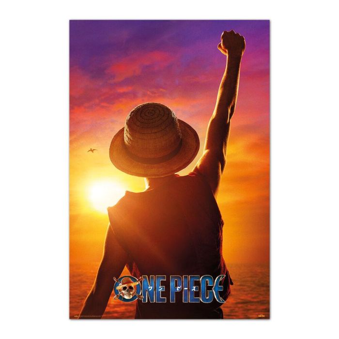 ERIK Poster Monkey D. Luffy One Piece - 91,5x61cm, Impreso en Papel Brillo de Alta Calidad 150 gr
