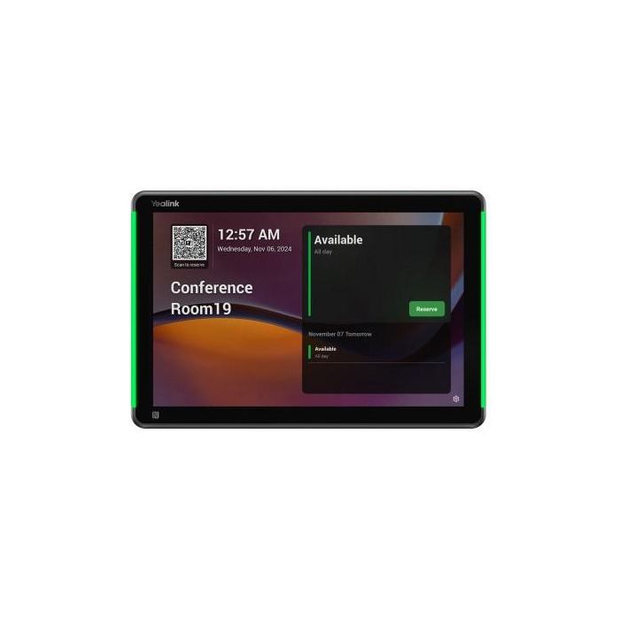 Yealink RoomPanel-Plus Black E2 MSFT VC Room System 10.1" LCD 1280x800 Pantalla Táctil con Android 13.0, Wifi y Bluetooth