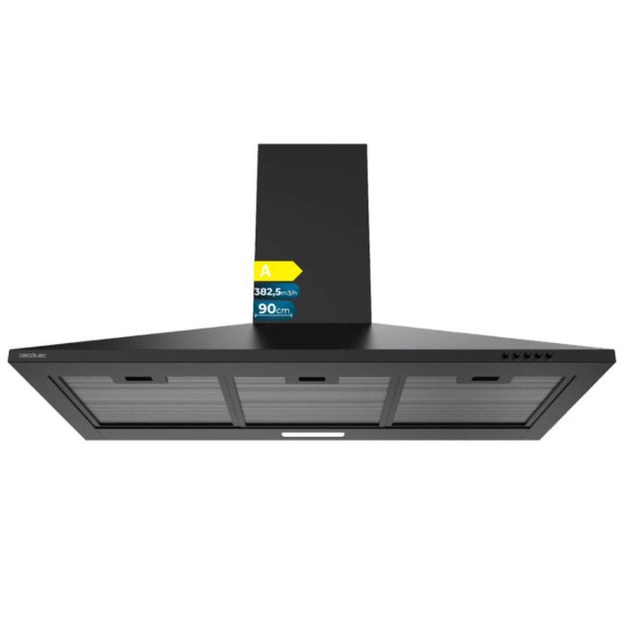 Campana Convencional Cecotec Flux PM 904000 Negro 0 Campana Convencional Cecotec Flux PM 904000 Negro 0