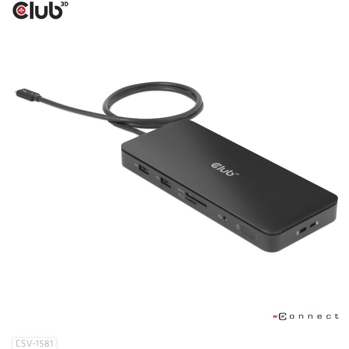 Club3D Docking Station Thunderbolt 4 11-en-1 para 2 Pantallas, USB, Ethernet, Lector SD, 140W Negro 8 Club3D Docking Station Thunderbolt 4 11-en-1 para 2 Pantallas, USB, Ethernet, Lector SD, 140W Negro 8