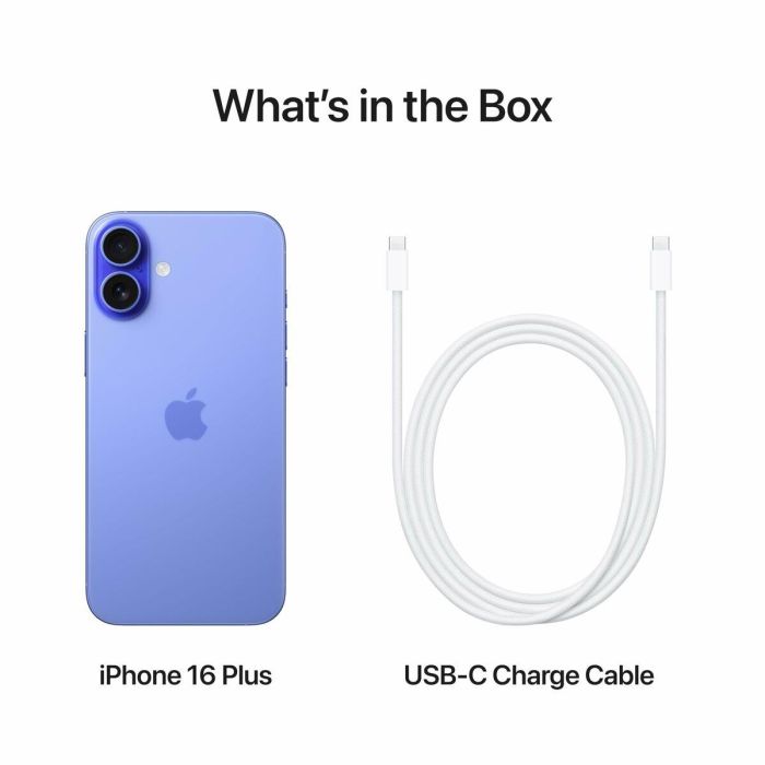 Smartphone Apple IPHONE 16 PLUS MY2D3QL/A 6,7" 512 GB Azul 1 Smartphone Apple IPHONE 16 PLUS MY2D3QL/A 6,7" 512 GB Azul 1