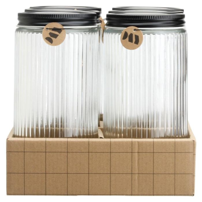 Day Bote de Vidrio con Tapa de Metal 900 ml 4 Day Bote de Vidrio con Tapa de Metal 900 ml 4