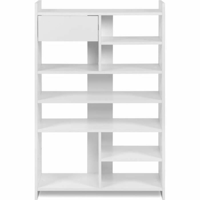 003773MACMUNSTER Zapatero MÜNSTER Blanco, capacidad 12 pares de zapatos, 71,5 x 25 x 109 cm 5 003773MACMUNSTER Zapatero MÜNSTER Blanco, capacidad 12 pares de zapatos, 71,5 x 25 x 109 cm 5