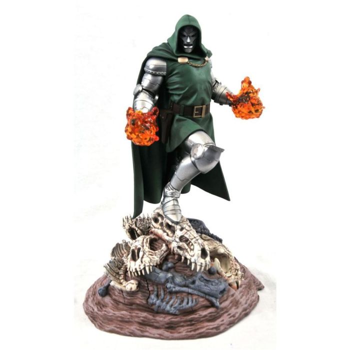 Diamond Select Toys Doctor Doom Diorama Figura Marvel Gallery Comic Re-Run 25.5 cm PVC Licencia Oficial Marvel Base Cráneos Diamond Select Toys Doctor Doom Diorama Figura Marvel Gallery Comic Re-Run 25.5 cm PVC Licencia Oficial Marvel Base Cráneos