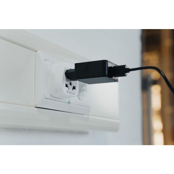 Verbatim WTEU-02 Adaptador de Enchufe de Viaje Universal Mundial a Europa Tipo E/F Schuko Compatible con A,B,C,G,I,J,L,N 5 Verbatim WTEU-02 Adaptador de Enchufe de Viaje Universal Mundial a Europa Tipo E/F Schuko Compatible con A,B,C,G,I,J,L,N 5