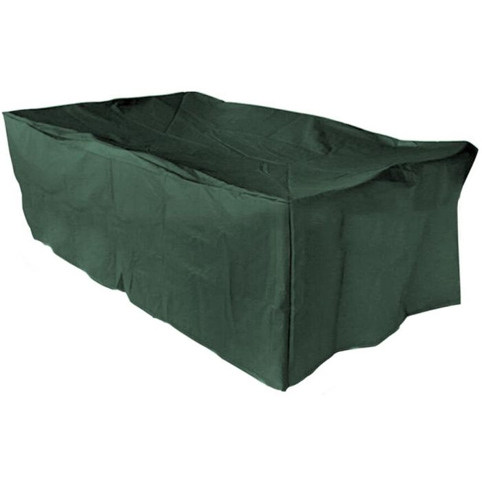 Altadex Funda protectora para mesa y sillas 205x325x90cm, poliéster 240g/m², impermeable y transpirable, verde 2 Altadex Funda protectora para mesa y sillas 205x325x90cm, poliéster 240g/m², impermeable y transpirable, verde 2