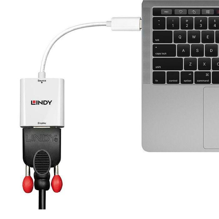Adaptador USB C a VGA LINDY 43355 4 Adaptador USB C a VGA LINDY 43355 4