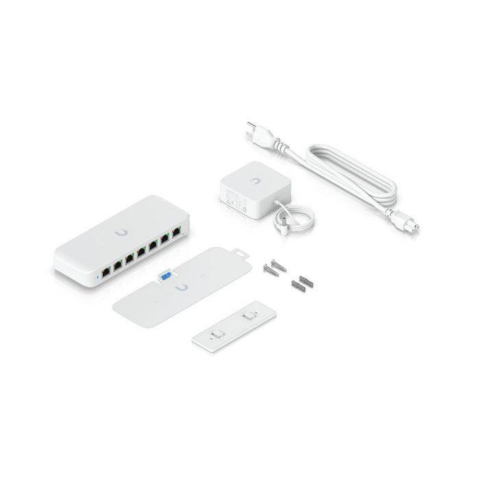 Ubiquiti Ultra 60W Switch Gestionado L2 PoE Gigabit Ethernet 8 Puertos con 16Gbps y Montaje en Pared Blanco 7