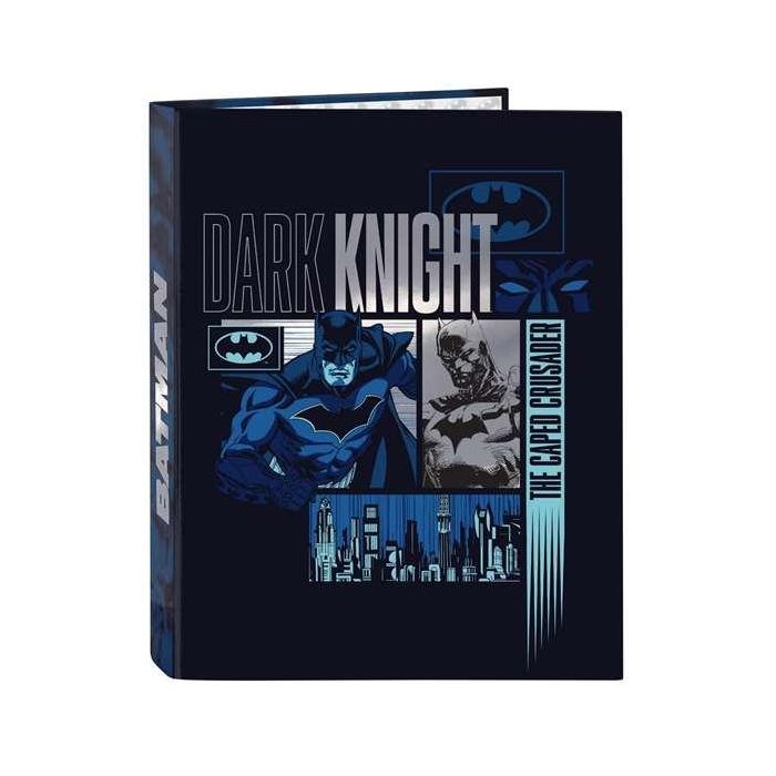 Carpeta de anillas Batman Legendary Azul marino A4 26.5 x 33 x 4 cm Carpeta de anillas Batman Legendary Azul marino A4 26.5 x 33 x 4 cm