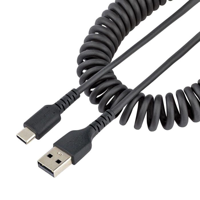 StarTech.com 1M USB A To C Charging Cable, Coiled Heavy Duty Fast Charge StarTech.com 1M USB A To C Charging Cable, Coiled Heavy Duty Fast Charge