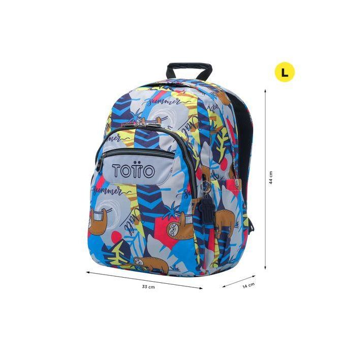 Totto Mochila Acuareles Lazel (33x44x14) - 20L, MA04ECO021-2416N-6YB, adaptable a carro y espalda 2