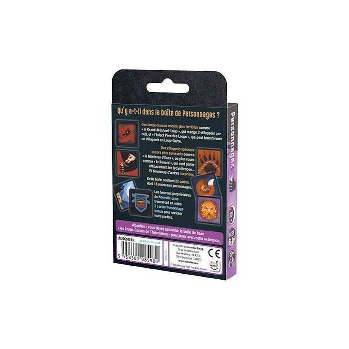 Asmodee Les Loups-Garous de Thiercelieux Expansión Personajes (Edición 2021) - Juego de Rol Oculto de Farol Aldeanos Hombres Lobo Juego Grupal 1 Asmodee Les Loups-Garous de Thiercelieux Expansión Personajes (Edición 2021) - Juego de Rol Oculto de Farol Aldeanos Hombres Lobo Juego Grupal 1