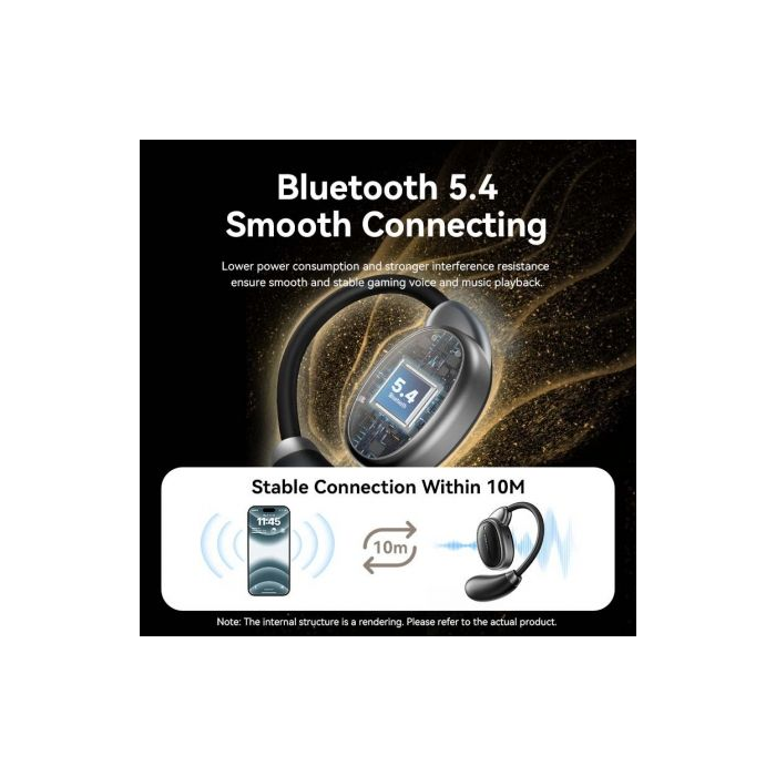 Auriculares Deportivos Bluetooth Vention Open Ear OpenBeat O15 NBTB0 con estuche de carga/ Negros 2 Auriculares Deportivos Bluetooth Vention Open Ear OpenBeat O15 NBTB0 con estuche de carga/ Negros 2