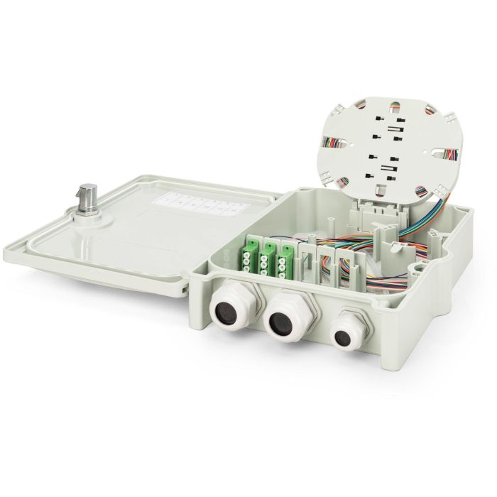 DIGITUS FTTH Box bestückt OS2 12Fasern LC/APC 6 DIGITUS FTTH Box bestückt OS2 12Fasern LC/APC 6