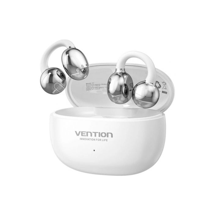 Vention Auriculares Bluetooth Echo Clip A11 Pro con estuche de carga, Autonomía 6h, Blancos, Bluetooth 6.0, Alcance 10m, USB-C, NBWW0-PH 0 Vention Auriculares Bluetooth Echo Clip A11 Pro con estuche de carga, Autonomía 6h, Blancos, Bluetooth 6.0, Alcance 10m, USB-C, NBWW0-PH 0