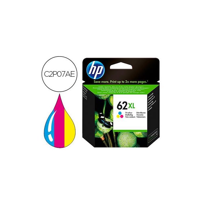 Ink-Jet Hp 62XL Envy 5640-7640 Officejet 5740 Tricolor 415 Pag