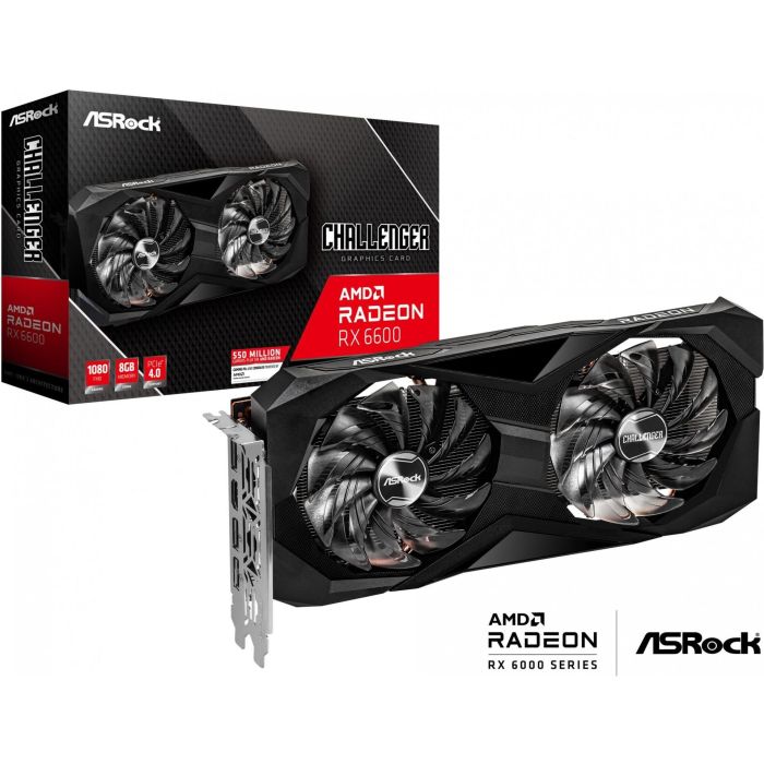 ASRock Challenger AMD Radeon RX 6600 8GB GDDR6 PCI Express x16 4.0 - 90-GA2RZZ-00UANF 1 ASRock Challenger AMD Radeon RX 6600 8GB GDDR6 PCI Express x16 4.0 - 90-GA2RZZ-00UANF 1