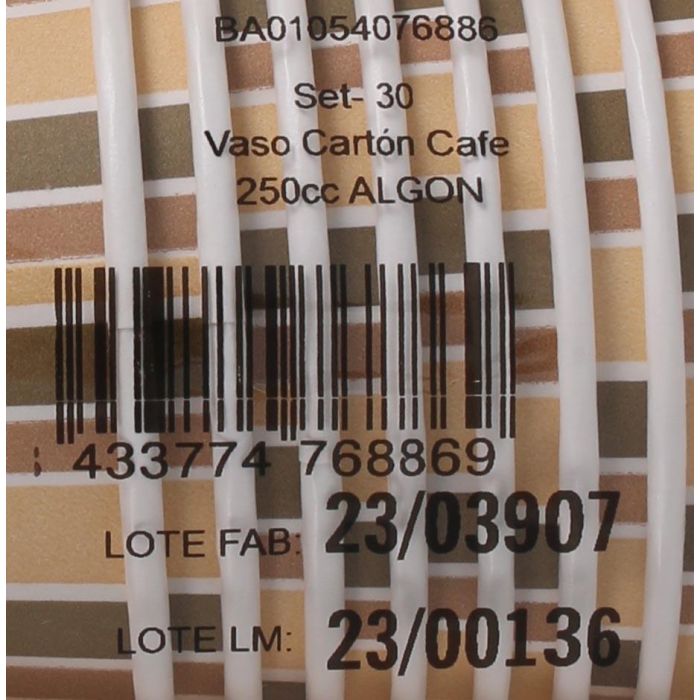 Vaso de cartón para café 250 cc, pack de 30 - Algon (15 Cajas) 2 Vaso de cartón para café 250 cc, pack de 30 - Algon (15 Cajas) 2